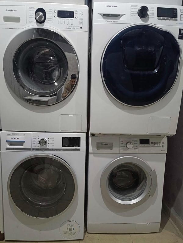 Dörtlü çamaşır ve kurutma makinesi seti