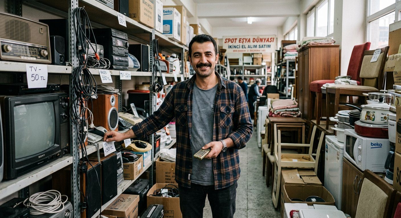 İkinci el spot eşya mağaza çalışanı